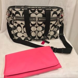 Coach Signature F14874 XL Tote Diaper Bag Brand New